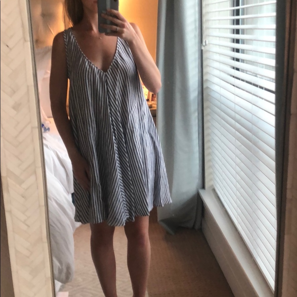 Riller stripped mini dress